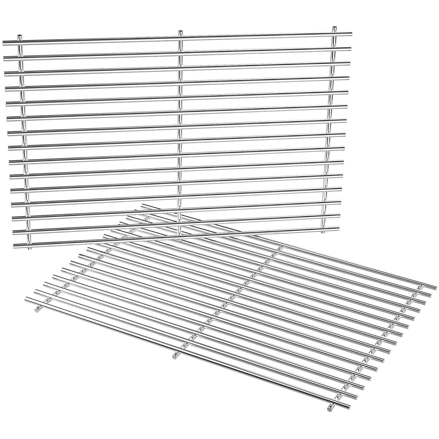 onlyfire Replacement BBQ Stainless Steel Cooking Grill ROD Grid Grates for Weber 7528 Genesis E/S 300 series Models Grill, Set of 2