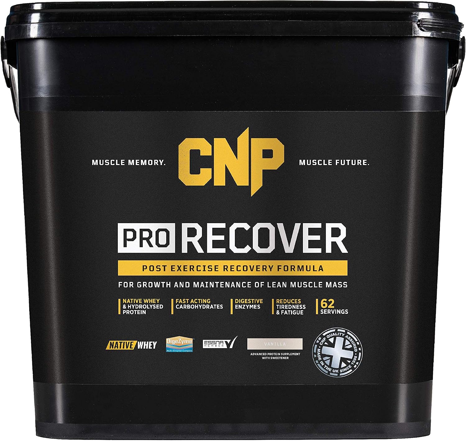 CNP Professional Recover, Fast Acting Post Exercise Recovery Formula, Whey, Carbs, 5kg, Vegetarian and Halal (Vanilla)