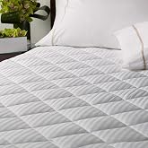 Westin Mattress Pad - Plush Quilted Mattress Topper with Deep Fitted Sides - Queen (60" x 80" x 18")