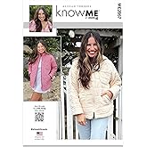 Know Me ME2057R5 Misses' High Collar Jacket with Optional Hood Sewing Pattern Kit by Alissah Threads, Design Code ME2057, Sizes 14-16-18-20-22