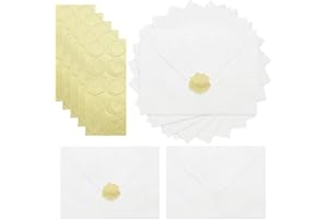 Zooyinfy 50 Pack 5 x 7 Pearl Envelopes，Self Adhesive A7 Shimmer Envelopes,with V-Flap for Greeting Cards, Invitation Envelope