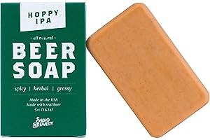Swag Brewery Hoppy IPA BEER SOAP | Cool Guys Gift for Beer Drinkers, Men, Grooming, Father's and Valentine's Day | All Natural + Made in USA | Man Cave Approved