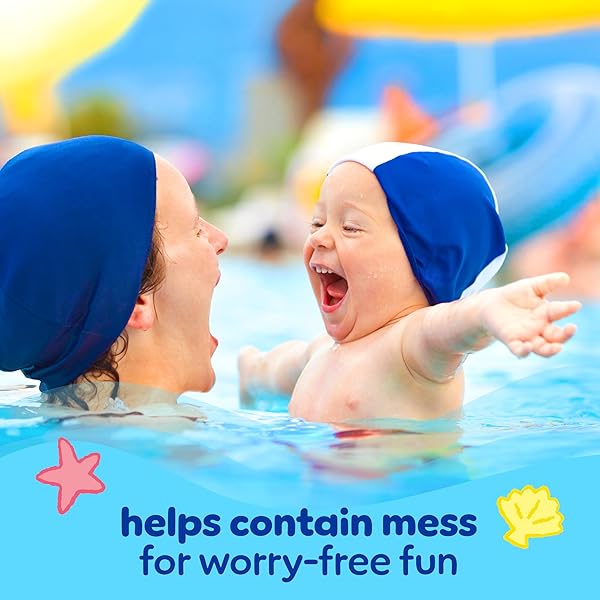 PAMPERS SWIM DIAPERS – SPLASHERS – SIZE 2-3, 20 COUNT, GAP-FREE DISPOSABLE BABY SWIMMING PANTS