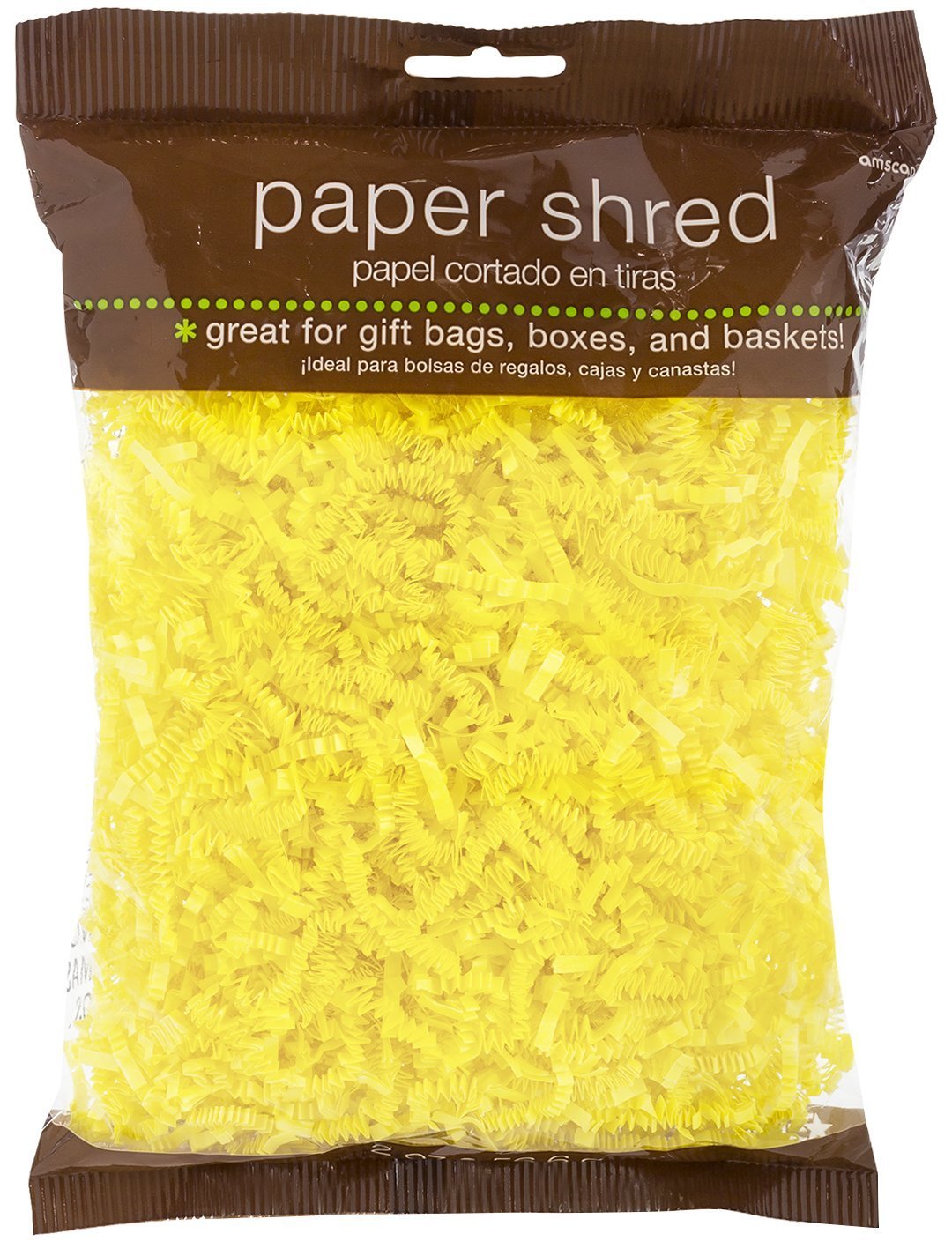 bolsas of shredded paper