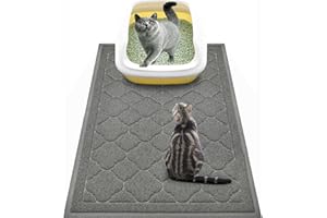 WePet Cat Litter Box Mat, Kitty Premium PVC Pad, Durable Trapping Rug, Phthalate Free, Urine-Resistant, Scatter Control, L 89