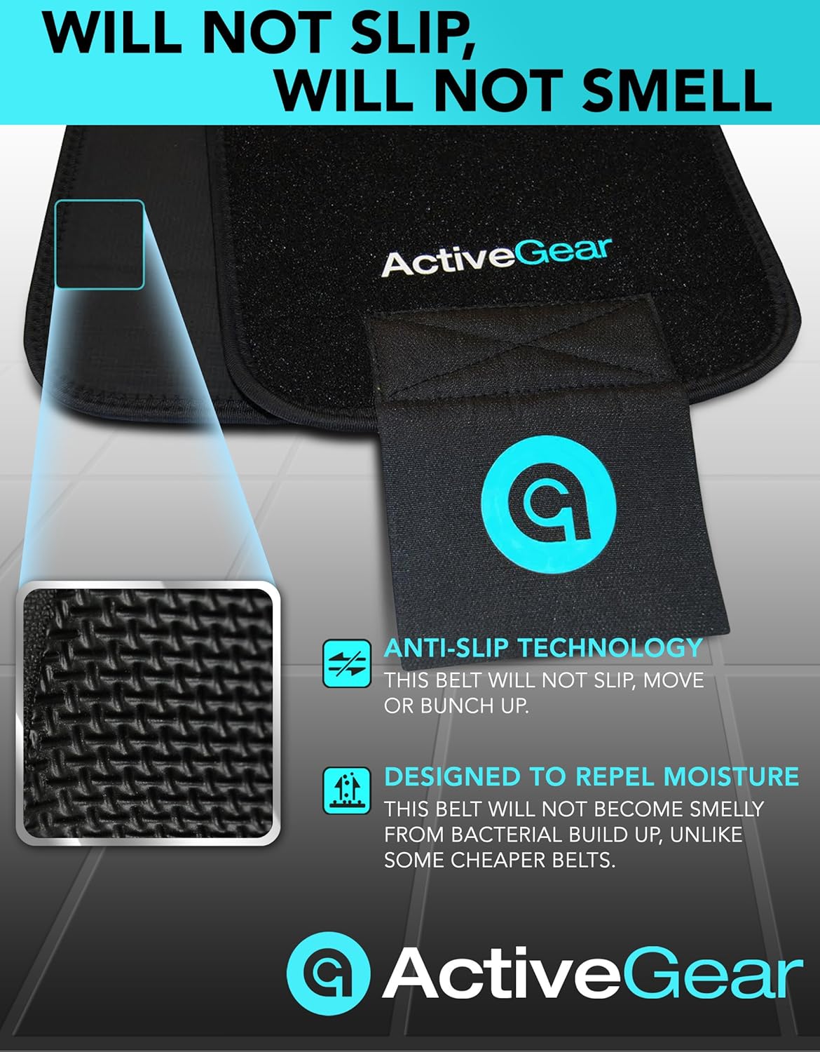 ActiveGear Waist Trimmer Belt Slim Body Sweat Wrap for Stomach and Back Lumbar Support: Sports & Outdoors