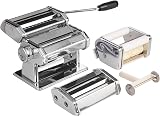 VonShef Manual Pasta Machine Stainless Steel with Clamp, Cutter & Spaghetti view 9