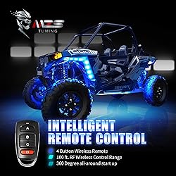 MZS Motorcycle LED Light Kit, Multi-Color Neon RGB