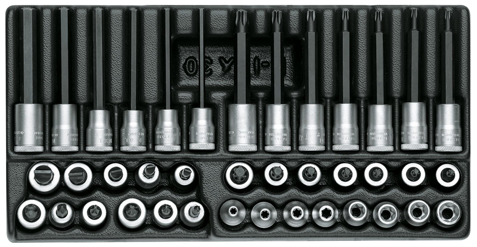 GEDORE 1500 ES-ITX 30 Screwdriver Bit Set 3/8 Inch in 1/3 ES-Module