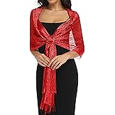 BANETTETA Shawls for Wraps Evening Dresses Scarf for Women Formal Shawl for Evening Party with Buckle for Wedding Shawl