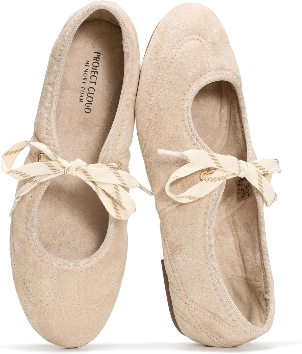 Project Cloud Fashion Mary Jane Shoes Women - Womens Ballet Flats with Memory Foam Insole - Lightweight & Non-Slip Ballet Flats Shoes for Women 2026 (Emilee)