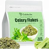 Colehechr Celery Flakes 12 oz, All-Natural Dried Celery for Cooking | Chopped Dehydrated Vegetable for Soups, Salads, Stews, Camping Meals and Pantry Storage, Vegan &amp; Gluten Free