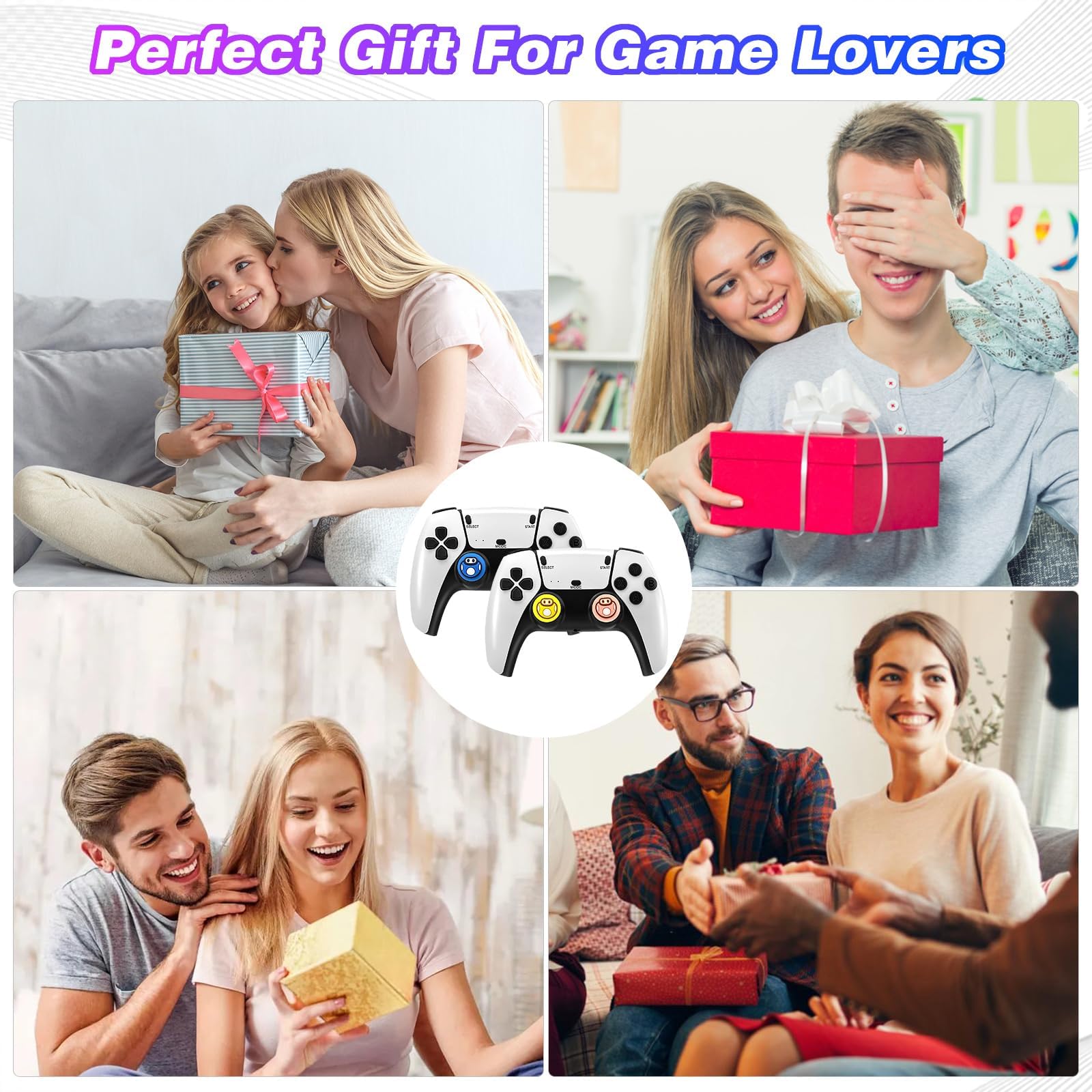 2025 Retro Gaming Console Stick Pro - 4K HDMI Plug & Play TV Game Stick with 20,000+ Classic Games, 23 Emulators & Dual 2.4G Wireless Controllers - Nostalgic Wireless Retro Console for Adults & Kids