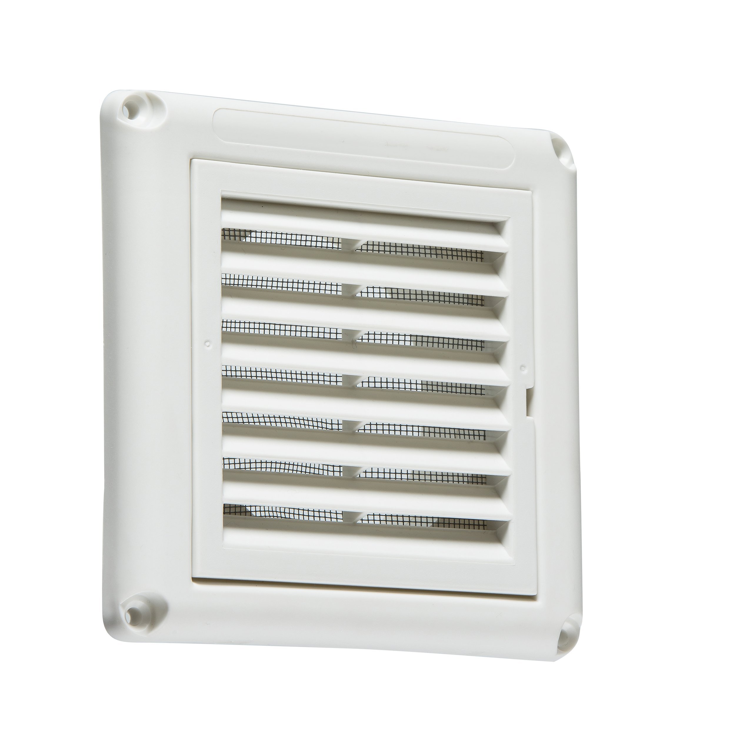 Knightsbridge EX009W 100mm/4 Extractor Fan Grille with Fly Screen-White