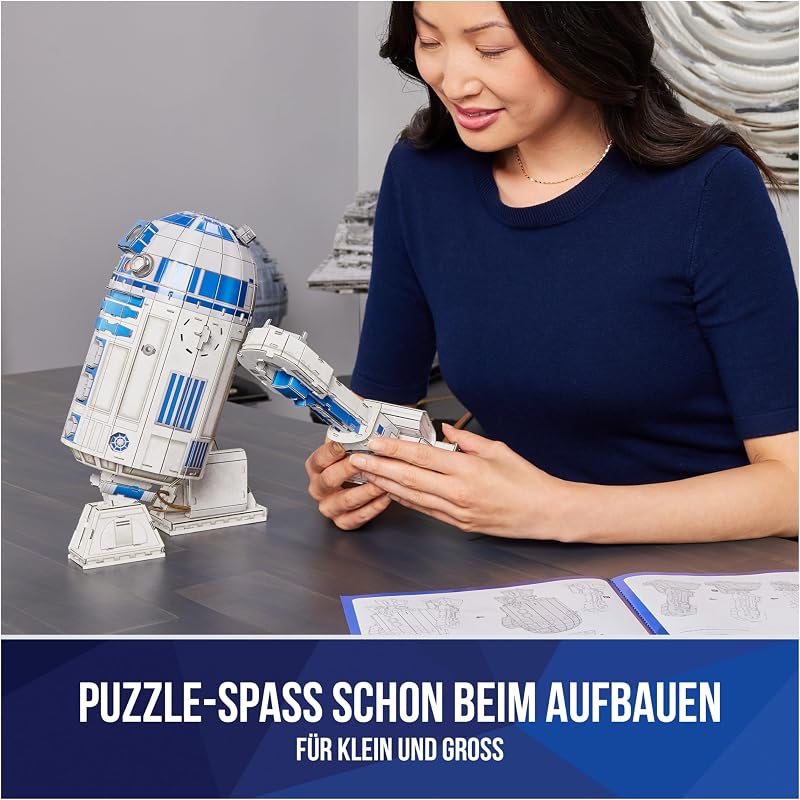 - Star Wars R2-D2 - detailreiches 3D-Puzzle aus hochwertigem Karton, 201 Teile, für Star Wars Fans ab 12 Jahren