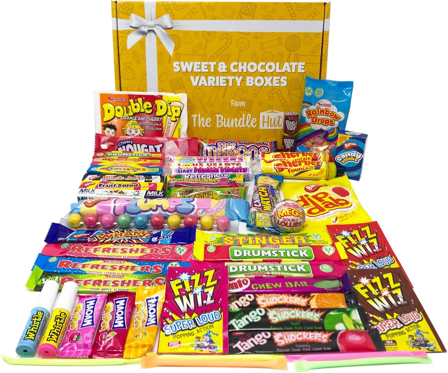 Retro Sweets Gift Box Hamper Selection Box from The Bundle Hut Packed