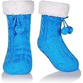 DoSmart Kids Boys Girls Fuzzy Slipper Socks Soft Warm Thick Fleece Christmas Stockings Child Toddler Winter Home Socks