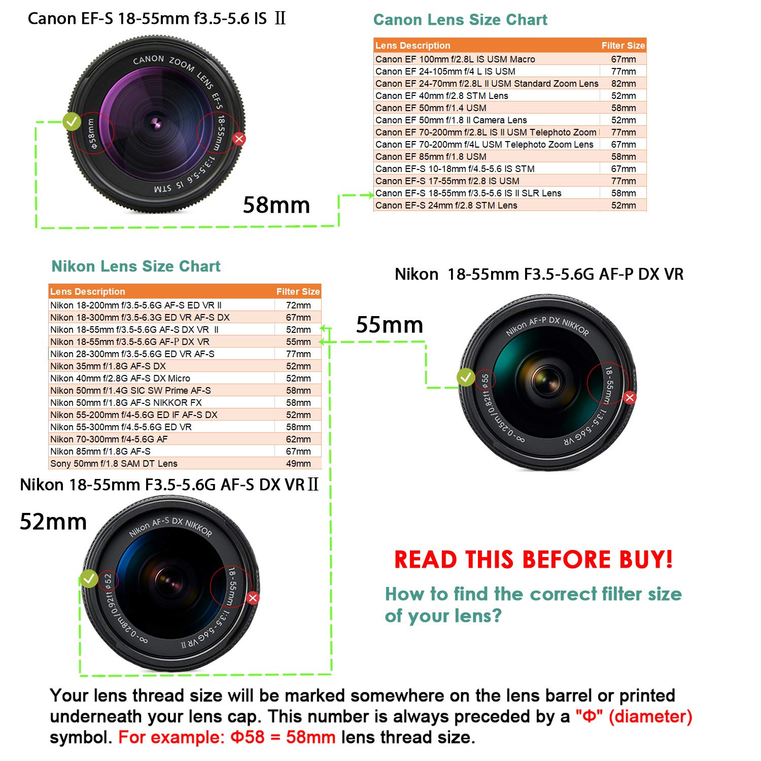 waka Pro UVFilter MC 55mm 3mm Ultra Slim 16 Schichten Multi