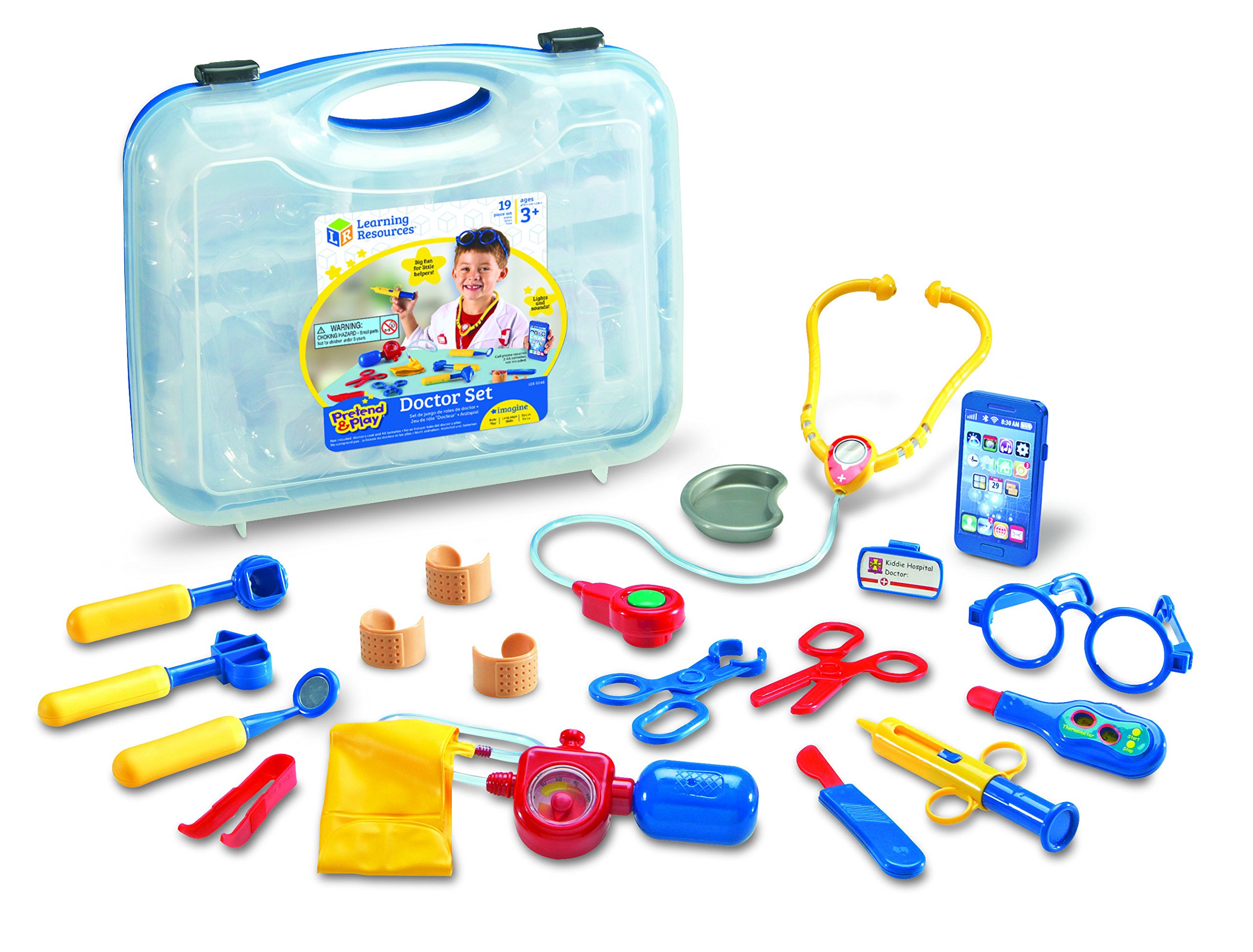Photo 1 of **MISSING PHONE**
Learning Resources Pretend & Play Doctor Set Blue - 19 Pieces, Ages 3+ Doctor Kit for Kids, Toddler Doctor Kit, Toy Medical Kit, Toddler Social Emotional Learning Toys