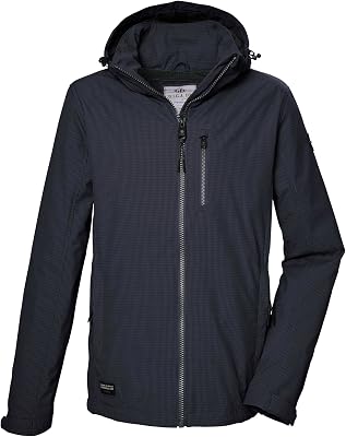 Casaco softshell masculino/casaco outdoor com capuz com fecho GS 82 MN SFTSHLL JCKT, dunkelnavy, XL, 43117-000