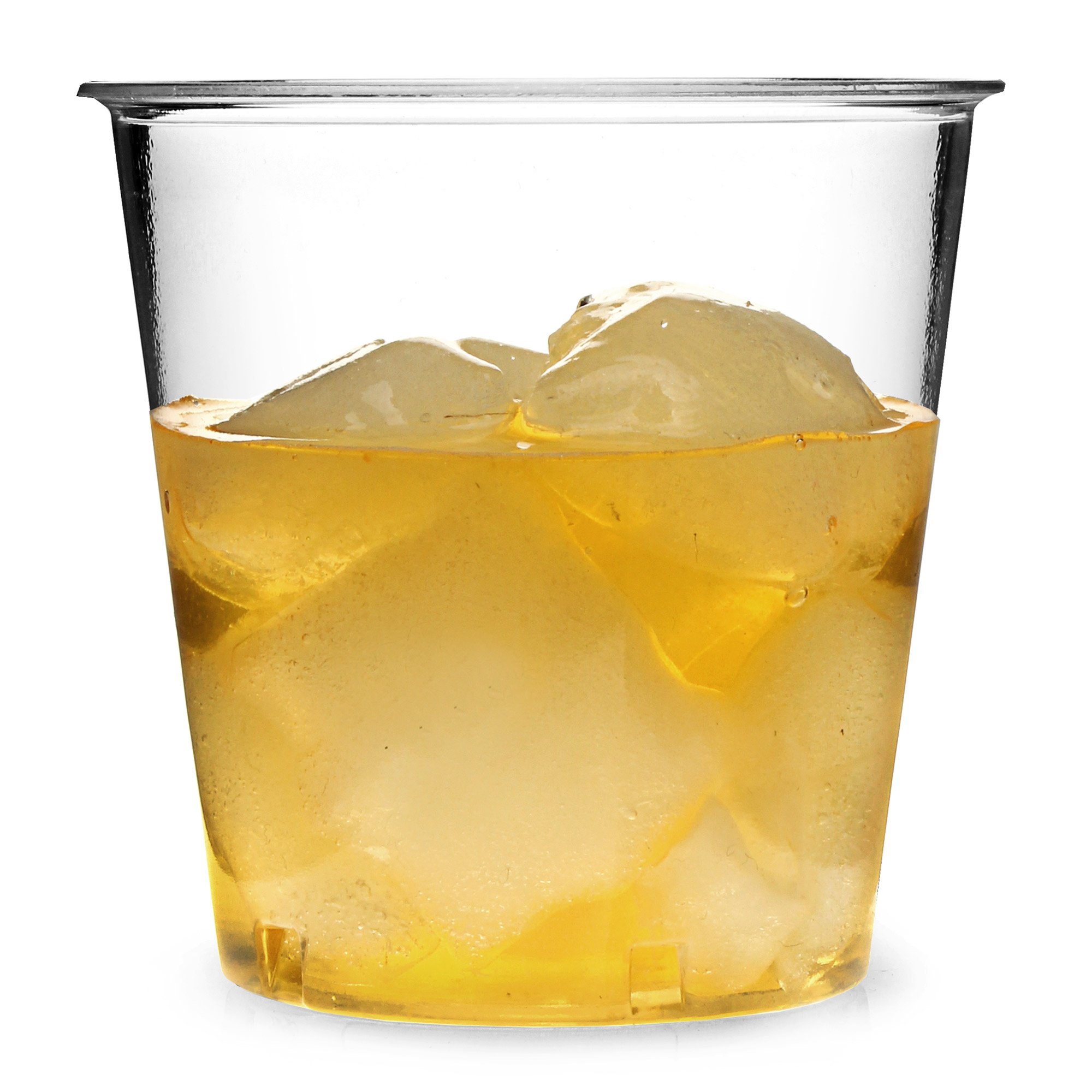 Drinkstuff Disposable Plastic Tumblers - Set of 50 300ml – Pack of Clear Cups for Parties, Events, Cocktails, Beer, Water & Soft Drinks – Crack-Resistant, Recyclable & Stackable Drinkware