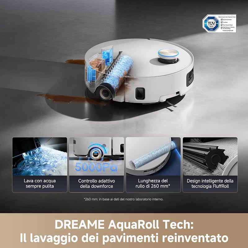 Aqua10 Ultra Roller Complete Robot Aspirapolvere, Aspir. 30.000 Pa
