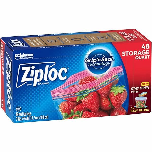DRACB003103CT – ZIPLOC DOUBLE ZIPPER STORAGE BAGS