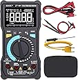 BSIDE EBTN LCD Digital Multimeter 3-Line Display Large Screen True RMS 8000 Counts Auto-Ranging DMM VFC Temperature Capacitance Volt Amp Ohm Hz Battery Tester with Analog Bar & Alligator Clip