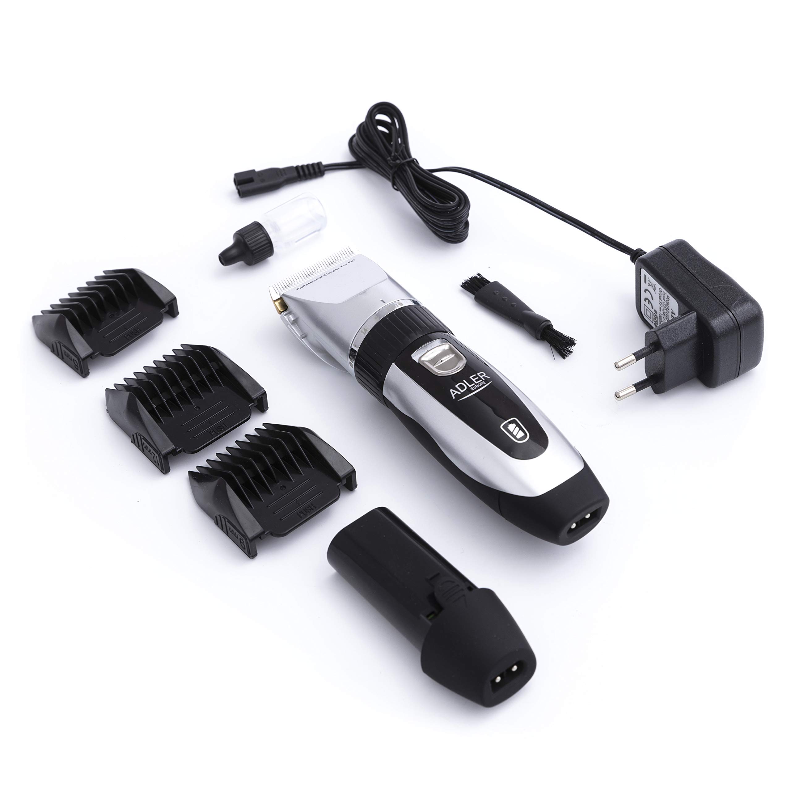 Adler Black and White Hair Clipper for Pets, Multicolour, One Size
