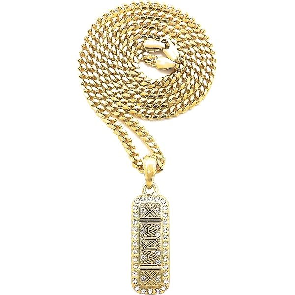Amazon.com: GWOOD Pendant XANAX with Crystal Rhinestones 24 Inch