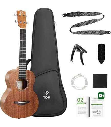 Amazon.com: Luna Guitars Ziricote, 4-String Tenor Ukulele