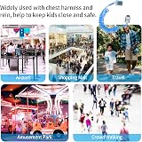 WELHAEPI Anti Lost Toddler Wrist Reins 2.5m 360° Rotating Leash Blue view 7