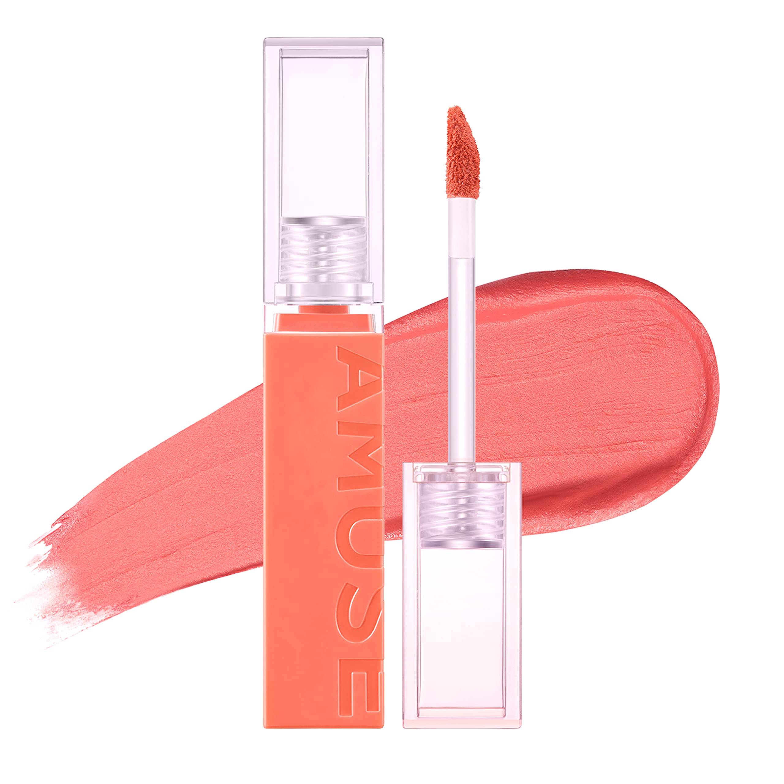 Amuse Chou Velvet Lip Tint Soft Matt Korean Makeup Comfortable wear Blurring & Smoothing Vegan 0.14 oz 02 ChouChou