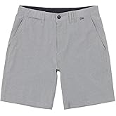 Hurley Men's Phantom 4-Way Stretch Microcheck Hybrid Walk Shorts, 9" Inseam 20" Outseam, Quick Dry, Button Closure