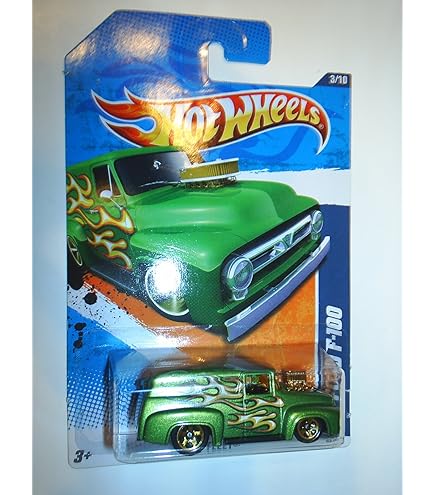 Amazon.com: Hot Wheels '56 Ford F-100 Truck, Red, 4 x 5 x 1 Inches