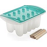 Sweet Creations Popsicle Maker Set with Wooden Sticks, Blue