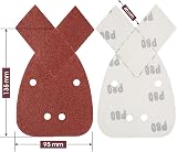 SATC 30 Pack 95x135mm 4-Hole 80 Grit Aluminum Oxide Mouse Sander Pads view 2