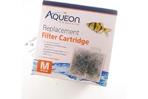 PetWealth Bundle Containing Aqueon Replacement Filter Cartridges Medium - 6 Pack for QuietFlow Power Filter 10, LED Pro Power 10, E Internal Power Filter 20 Bundled Aquarium Maintenance Chart