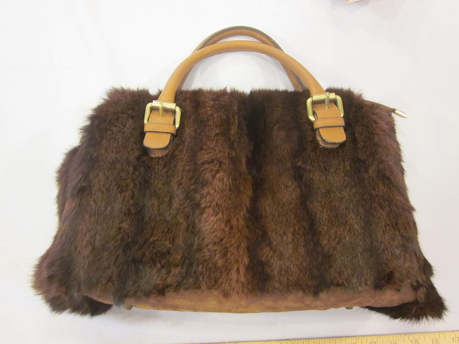 real fur purse