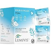 Lumivis Tea Tree Oil Eyelid Wipes – 36 Individually Wrapped Pads for Daily Eye Cleansing, Makeup Removal & Eyelid Hygiene – Gentle, Soothing, Natural Formula