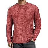 MANGOPOP Spring Thermal Shirts for Men | Brushed Fleece Casual Long Sleeve | Slim Fit Pullover for Outdoor & Daily Wear