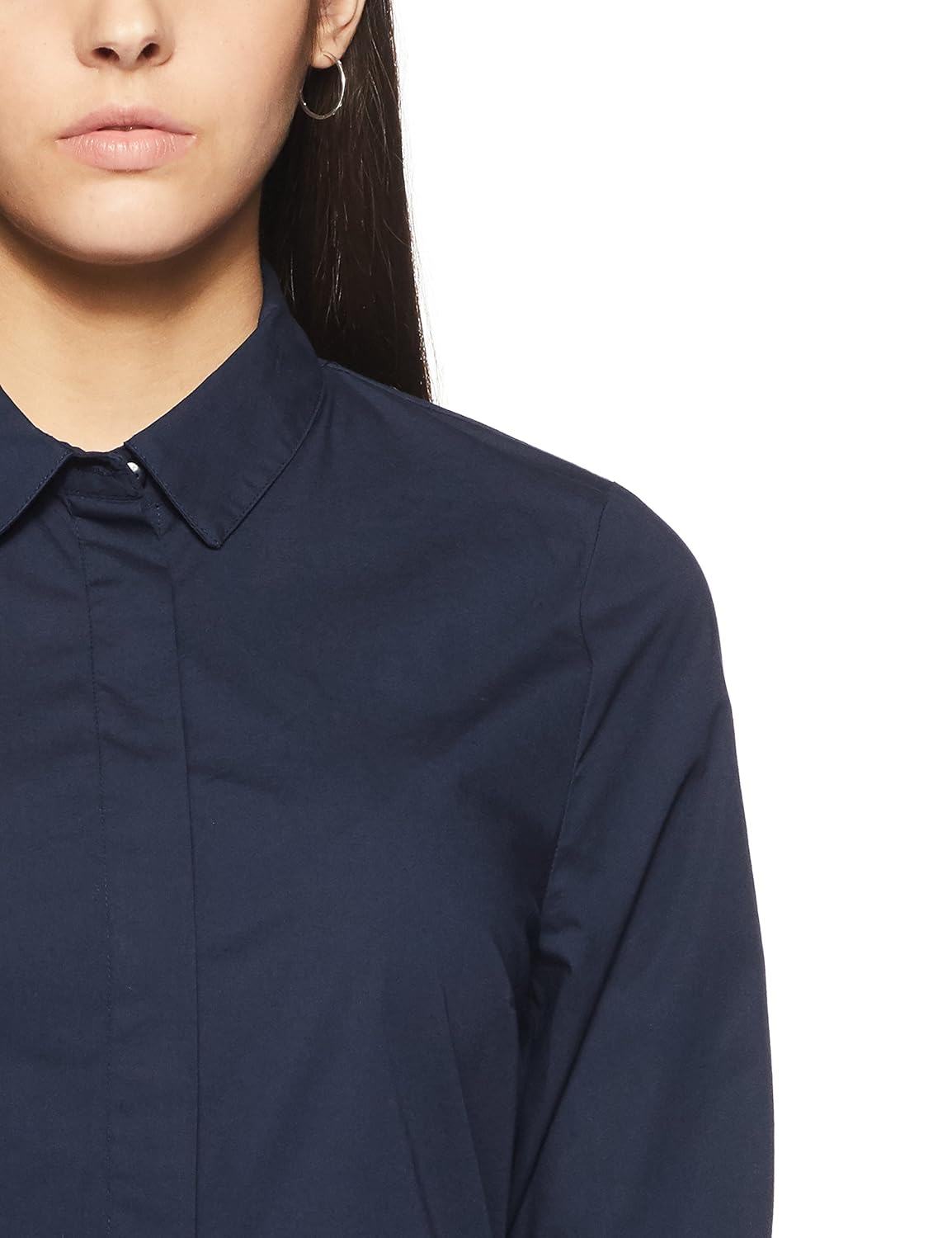 united colors of benetton women's button down shirt