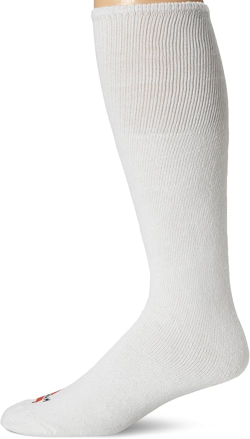 Wigwam Men's King Tube Knee High Classic Sport Sock, White, OS/shoe