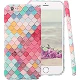 Case for iPhone 6S, ZXK Co Ultra Thin Hard PC Plastic Hard Case Protective Phone Cover for Apple iPhone 6/6S 4.7 Anti-Scratch Anti-Fingerprint Easy Case Cover Patterned iPhone 8/7 Rhombus Gittermuster