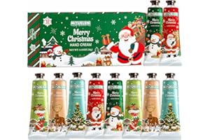 MIYUELENI 10 Pack Christmas Hand Lotion Gifts Set，Moisturizing Hand Cream for Women, Mini Travel Size Holiday Gifts, Stocking Stuffers & Bulk Gifts for Christmas Appreciation 30ml