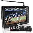 Rywob 5''Portable TV,Pocket Digital TV with ATSC/TF Card/USB,Battery Operated TV with Remote & Stand for Camping,Car,Kitchen,Travel,Emergency