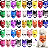 40 Pieces Adopt Me Dog Bandanas Bulk Multi Colors Bibs Triangle Dog Washable Scarf Kerchief Set for Small Medium Large Cats Pets Costume Accessories Decoration