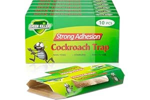 50 Pack Indoor Adhesive Cockroach Trap - Stay Away from Cockroaches, Easy to Use Bug Traps for Cockroach Control