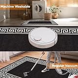 Fit Even Greeky Rug Large 120x170 cm Black White Non-Slip Plush view 5