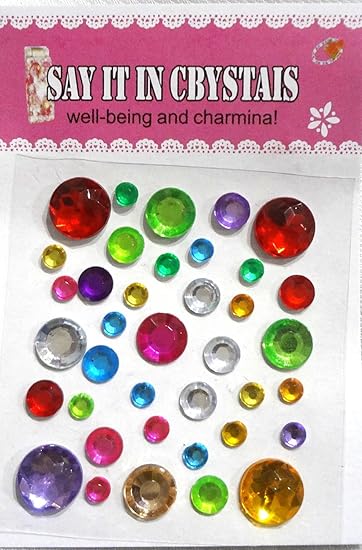 Decorative Acrylic Self Adhesive Crystal Mobile Stone Stickers
